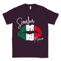 Plum GGT Travel Souvenir Style SINALOA MX Flag Lips Classic Tee - trangStudio