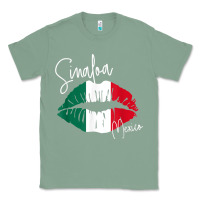 Sage GGT Travel Souvenir Style SINALOA MX Flag Lips Classic Tee - trangStudio