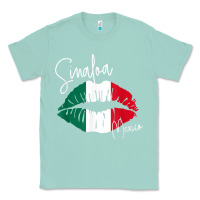 Seafoam GGT Travel Souvenir Style SINALOA MX Flag Lips Classic Tee - trangStudio