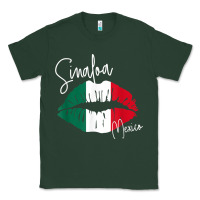 Sports Green GGT Travel Souvenir Style SINALOA MX Flag Lips Classic Tee - trangStudio