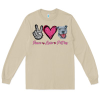 Mushroom Peace Love Pitties Long Sleeve Tee - Jasminsmagicworld