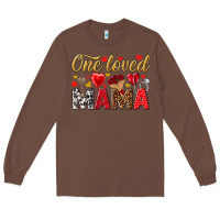 Chestnut One loved mama valentines day Long Sleeve Tee - HowdyJamesFarm