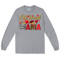 Heather Grey One loved mama valentines day Long Sleeve Tee - HowdyJamesFarm