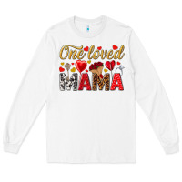 White One loved mama valentines day Long Sleeve Tee - HowdyJamesFarm