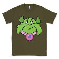 Army Green Candy Land Halloween Plumpy Big Face Classic Tee - trangStudio
