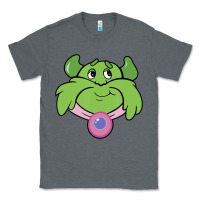 Charcoal Heather Candy Land Halloween Plumpy Big Face Classic Tee - trangStudio