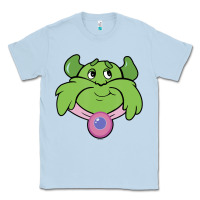 Dusty Blue Candy Land Halloween Plumpy Big Face Classic Tee - trangStudio