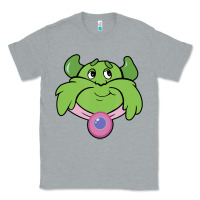 Heather Grey Candy Land Halloween Plumpy Big Face Classic Tee - trangStudio