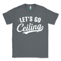 Charcoal Heather Lets Go Ceiling Fan Halloween Classic Tee - trangStudio