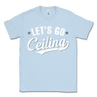 Dusty Blue Lets Go Ceiling Fan Halloween Classic Tee - trangStudio
