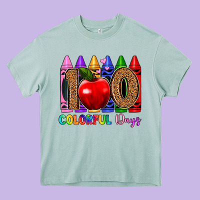 100 Colorful Day S Heavy Core Tee Designed By Artiststas