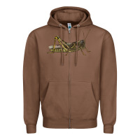Chestnut Grasshopper Zipper Hoodie - LillyAllenDesigns