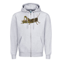 Heather Grey Grasshopper Zipper Hoodie - LillyAllenDesigns