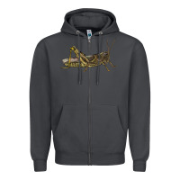 Smoke Grasshopper Zipper Hoodie - LillyAllenDesigns