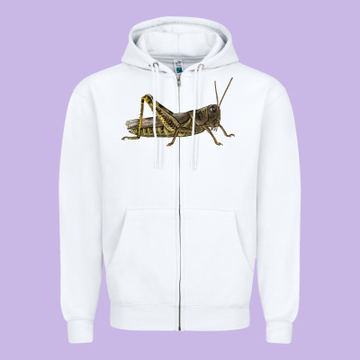 Grasshopper Zipper Hoodie Designed By Lillyallendesigns