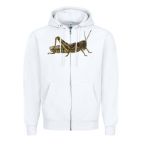 White Grasshopper Zipper Hoodie - LillyAllenDesigns
