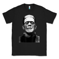 Black Classic Halloween Monster Horror Movie Frankenstein Monster Classic Tee - trangStudio