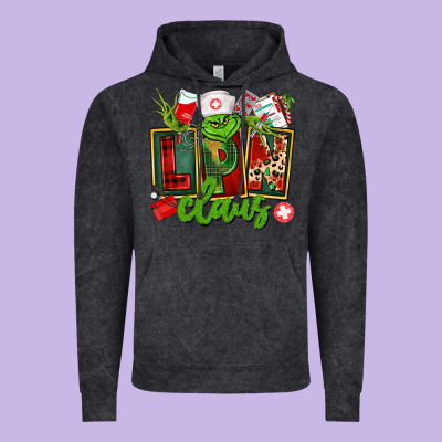 Lpn Licensed Practical Claus Vintage Hoodie Designed By Cowgirlartshop