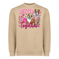 Mushroom Be Mine Valentine Dog Heavyweight Sweatshirt - CowhideDigitalArt