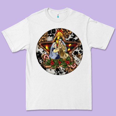 Oh Holy Night Christmas Premium Tee Designed By Ranaportraitstore