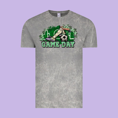 Game Day Soccer Vintage Tee Designed By Howdyjamesfarm