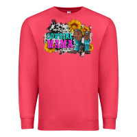Cardinal cowgirl mama with boots and sunflowers and cowhide Premium Sweatshirt - Artiststas