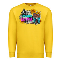 Lemon cowgirl mama with boots and sunflowers and cowhide Premium Sweatshirt - Artiststas