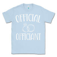 Dusty Blue Men Wedding Ordained Minister Gift Classic Tee - trangStudio