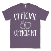 Lavender Men Wedding Ordained Minister Gift Classic Tee - trangStudio