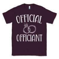 Plum Men Wedding Ordained Minister Gift Classic Tee - trangStudio