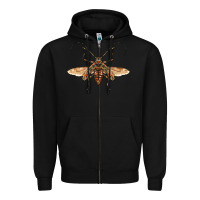 Black acrocinus beetle with wings Zipper Hoodie - LillyAllenDesigns