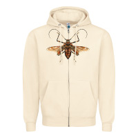 Sandshell acrocinus beetle with wings Zipper Hoodie - LillyAllenDesigns