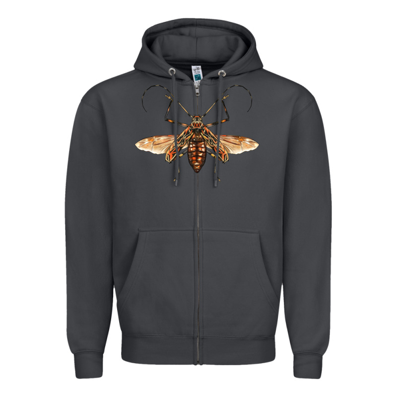 Acrocinus Beetle With Wings Zipper Hoodie by LillyAllenDesigns | Teevron