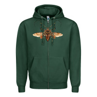 Sports Green acrocinus beetle with wings Zipper Hoodie - LillyAllenDesigns