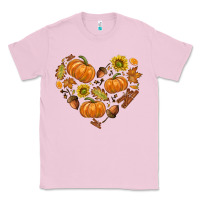 Bubblegum Pink Fall Heart Classic Tee - texasbilliewilder