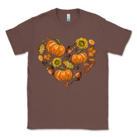 Chestnut Fall Heart Classic Tee - texasbilliewilder