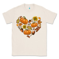 Natural Fall Heart Classic Tee - texasbilliewilder