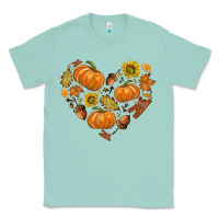 Seafoam Fall Heart Classic Tee - texasbilliewilder