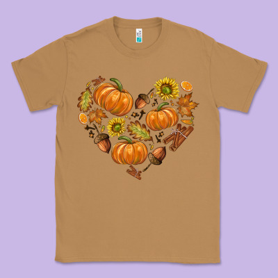Fall Heart Classic Tee Designed By Texasbilliewilder