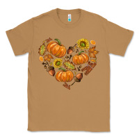 Toasted Coconut Fall Heart Classic Tee - texasbilliewilder