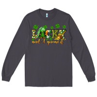 Smoke Lucky and i gnome it St. Patrick's Day Long Sleeve Tee - CowGirlArtShop