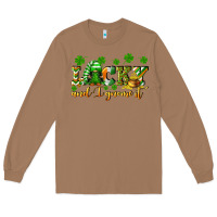 Toasted Coconut Lucky and i gnome it St. Patrick's Day Long Sleeve Tee - CowGirlArtShop