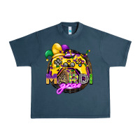 Midnight Navy mardi gras gamer Urban Heavy Tee - CowGirlArtShop