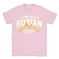 Bubblegum Pink Roatan Honduras Souvenir Roatan Gift Travel Classic Tee - trangStudio