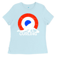 Baby Blue Curling Ladies Tee - Bettercallsaul