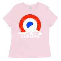 Bubblegum Pink Curling Ladies Tee - Bettercallsaul