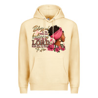 Blessed Is She Who Has Believed Afro Woman Premium Hoodie | Teevron