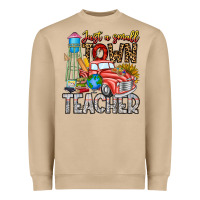 Mushroom Just a Small Town Teacher Heavyweight Sweatshirt - CowhideDigitalArt