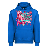 Cobalt dinosaur  in october we wear pink Urban Hoodie - AdoDesignShop