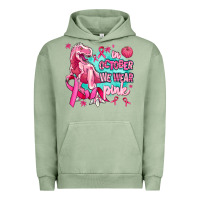 Pigment Oil Green dinosaur  in october we wear pink Urban Hoodie - AdoDesignShop